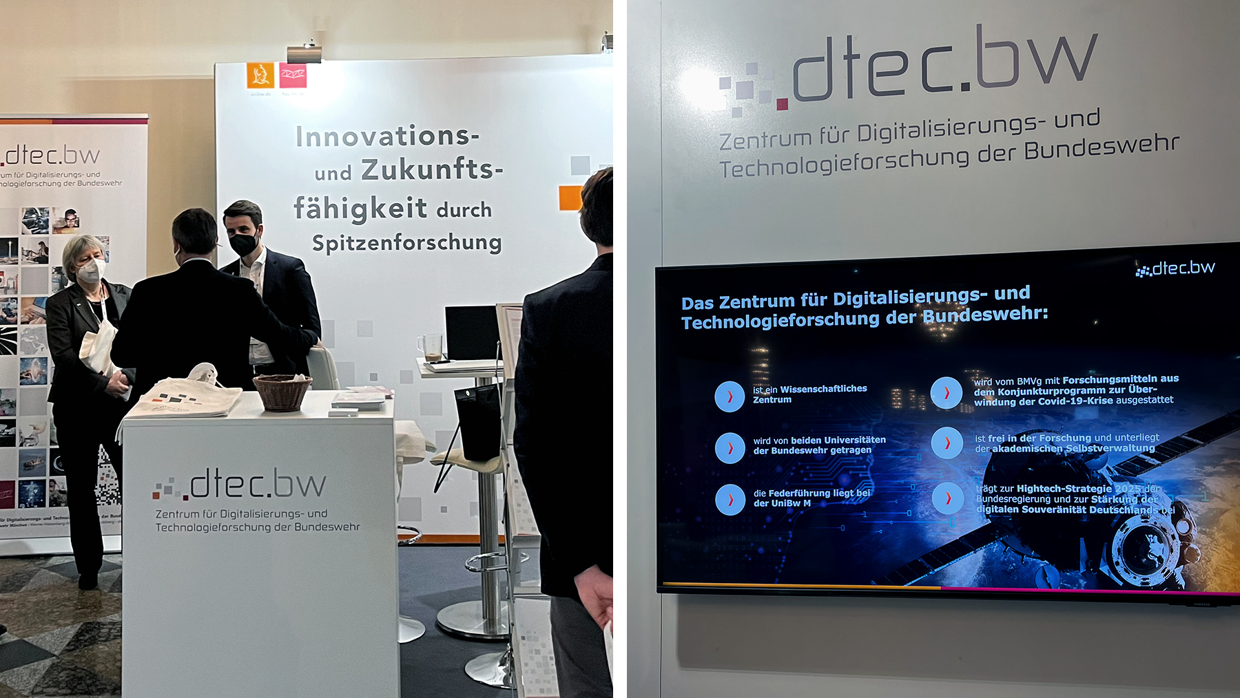 dtec.bw Messestand bei der DWT-Tagung