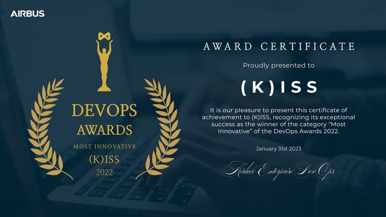 DevOps Award für das Projekt KISS